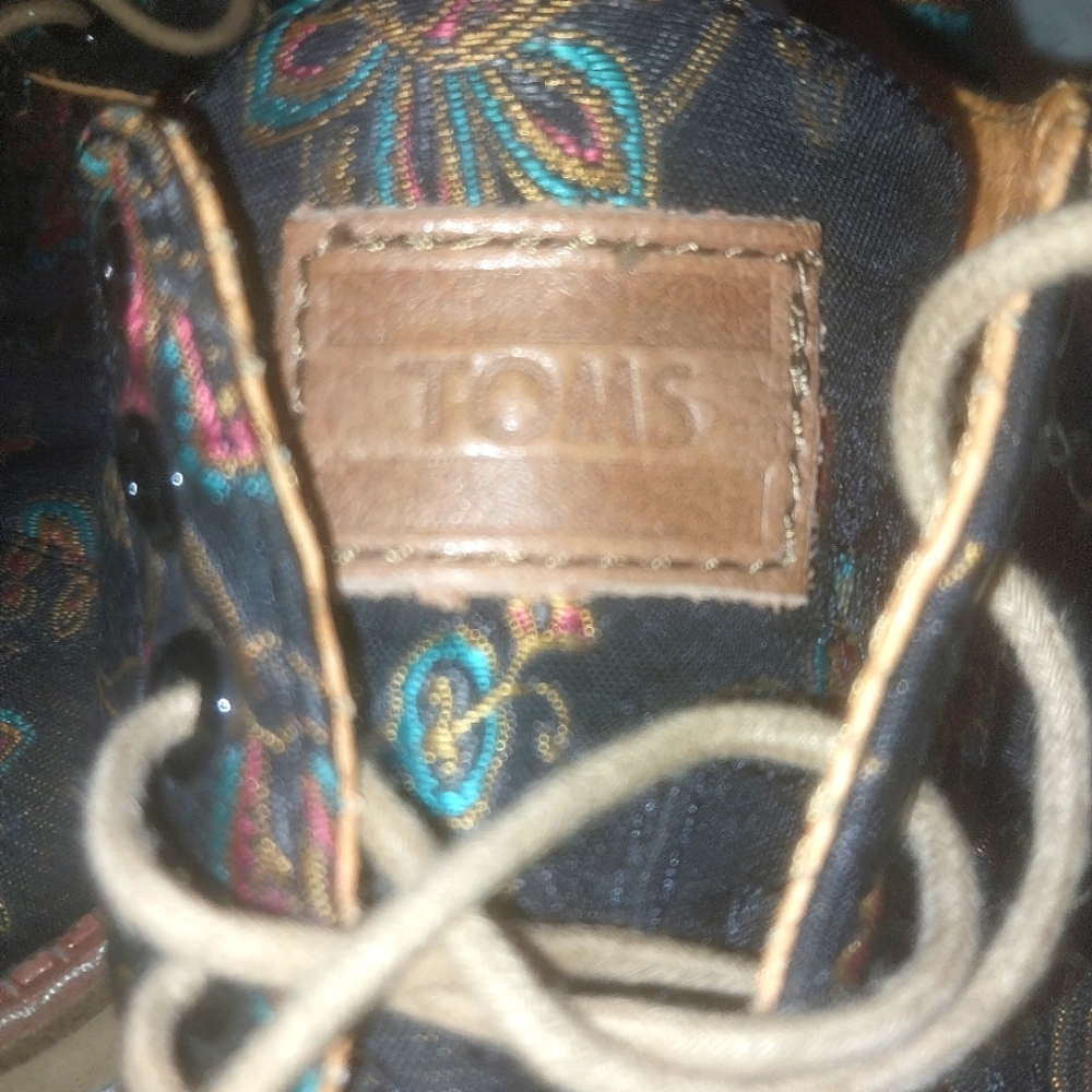 Tom's brocade womens loafers w11 - Picture 7 of 7